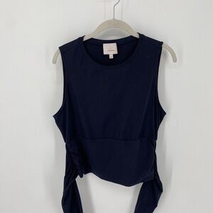 Cinq à Sept Dark Blue Tank Top